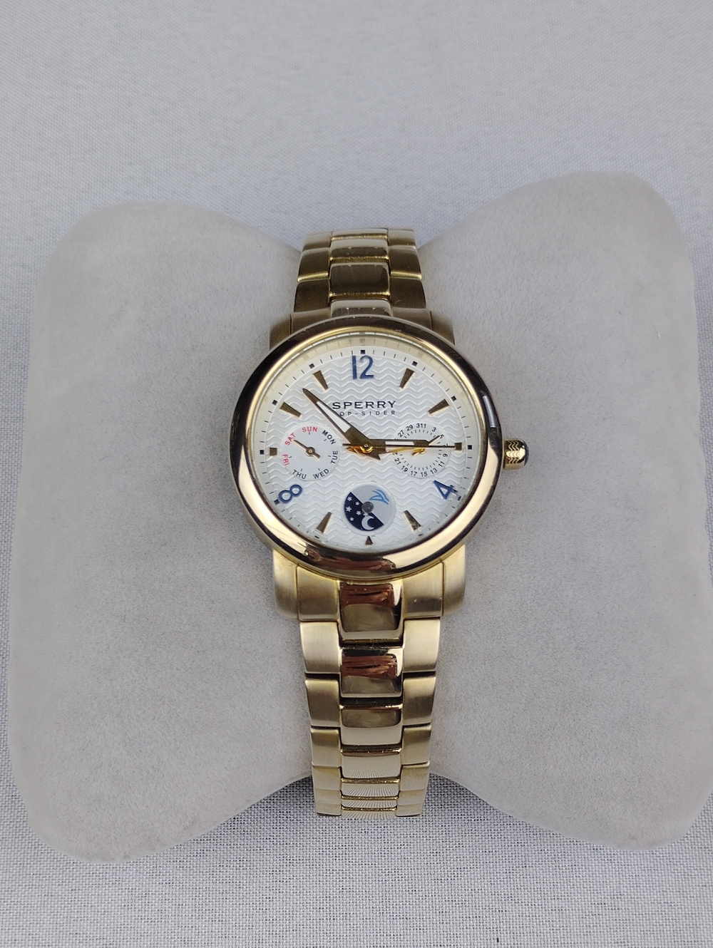 Sperry Top Sider Gold-Tone Bracelet Watch.